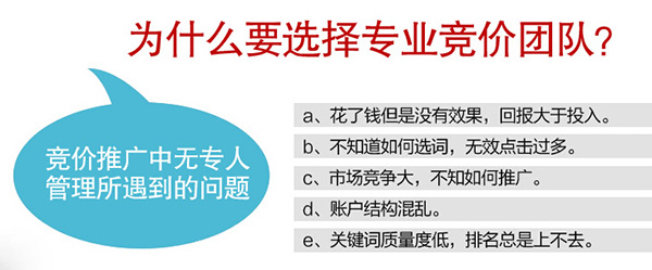 中小型企業(yè)競(jìng)價(jià)推廣所存在的問(wèn)題