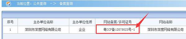 網(wǎng)站備案號(hào)查詢